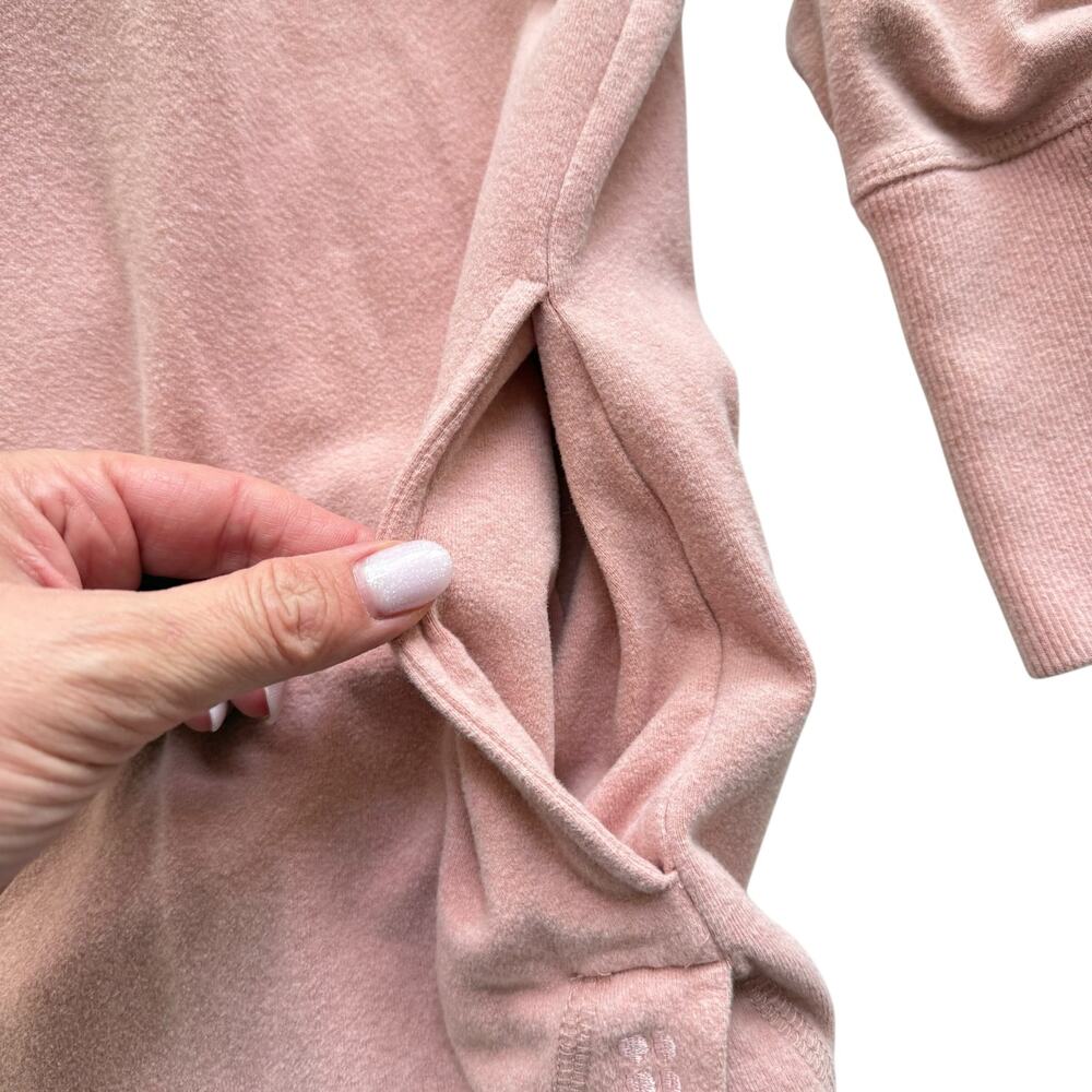 Sweaty Betty Pink Escape Fleece Hoodie Sweatshirt Size Us 14 View 5